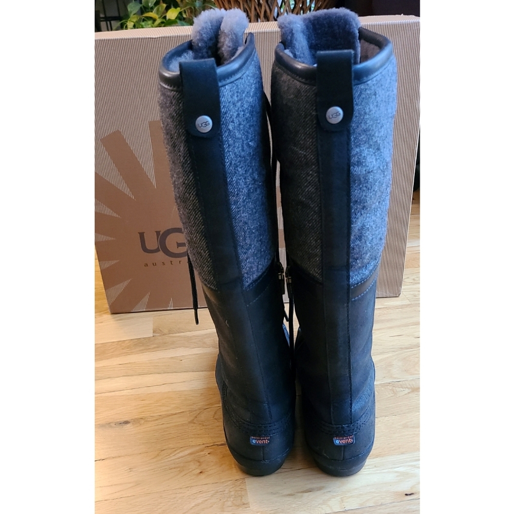 🆕️UGG Belcloud Duck Boots Black Waterproof Hiking Gorpcore Sz 8.5 Indie Sleeze - Picture 8 of 14